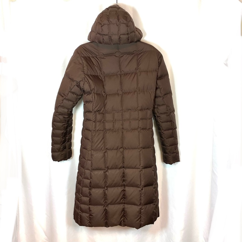 PATAGONIA Down With It Square Quilted Brown Puffer Coat Parka - Picture 7 of 11